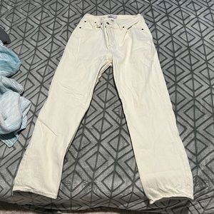 A&F curve love high rise dad Jean